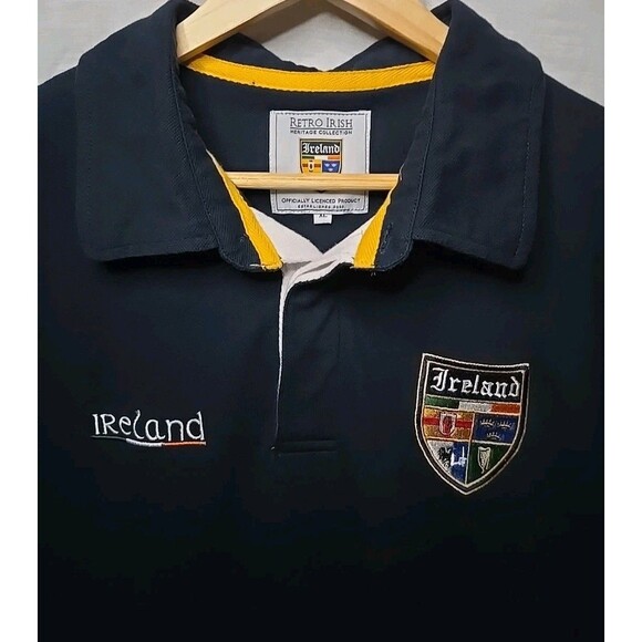 Retro Irish Heritage Collection Ireland Polo Shirt, Sz XL, Blue - Picture 4 of 11